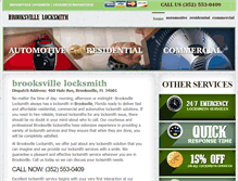 Tablet Screenshot of brooksvillelocksmith.com